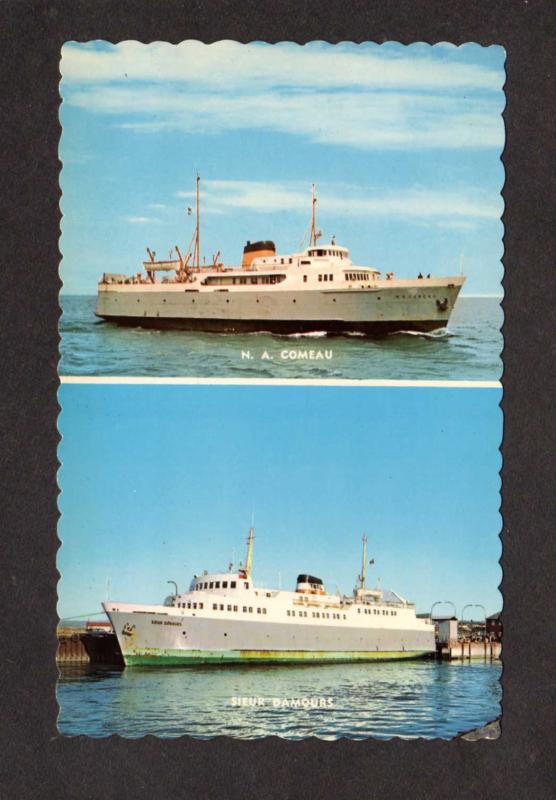 Camada Quebec Ferry Ships Boats Sieur Damours N A Comeau Matane Godbout QC Carte