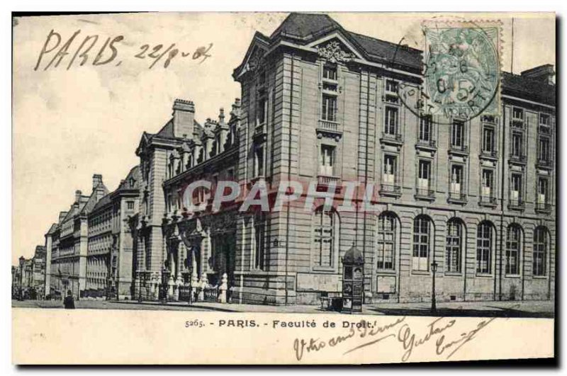 Postcard Old Paris Faculty of Law