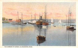 The Harbor at Sunset in Gloucester, Massachusetts