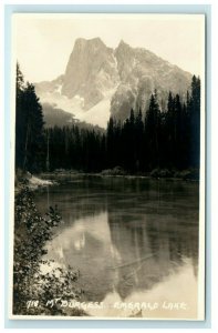 c1920's Mt. Burgess Emerald Lake Banff Canada RPPC Photo Postcard