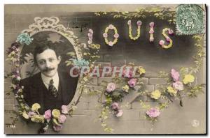 Old Postcard Louis Surname