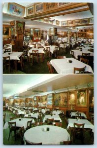 Baltimore Maryland MD Postcard Interior View Haussner Restaurant Multiview 1960