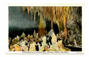 NM - Carlsbad Caverns. Texas Trail Overhanging Cliff