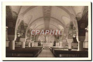 Old Postcard The Basilica of Lisieux From The Crypt General view