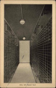 RUTLAND VT Clement National Bank Safe Deposit Vault Old Postcard