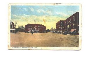 Davis Square, West Somerville, Massachusetts, Used 1921