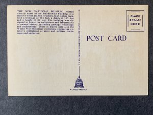 The New National Museum Washington DC Linen Postcard H1317082423