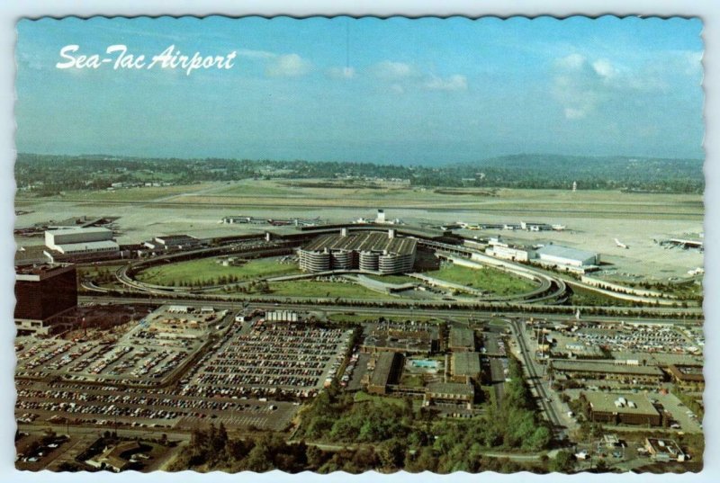 Seattle, Washington WA ~ SEA-TAC AIRPORT ca 1970s  4 x 6 Postcard