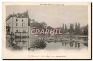 Besancon Postcard Old Mill Bridge St. Paul and St. Peter