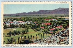 c1940's O'Donnell Golf Course & Desert Inn View Palm Springs California Postcard