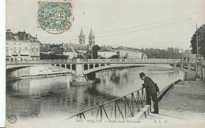 France Postcard - Melun - Pont Aux Moulins   P245