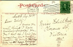 Cedar Lake Washington WA Source of Seattle Water Supply 1908 Vtg Postcard