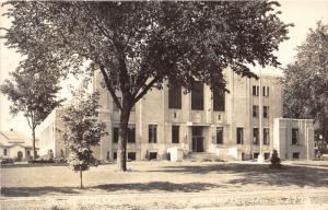 Atlantic Iowa~Court House~House Background~Nice Note on Back~1946 RPPC