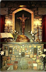 Chaplains Altar Cathedral Pines Rindge New Hampshire NH Postcard VTG UNP Vintage 