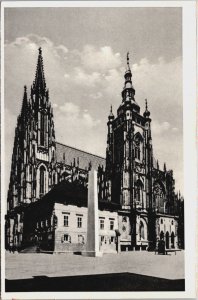 Czech Republic Praha Prague St. Vitus' Church Vintage Postcard C203