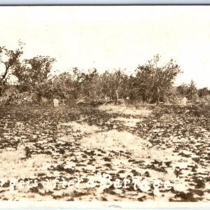 c1918 WWI Target Practice RPPC Infantry Gun Shoot Dummy Soldiers Real Photo A163