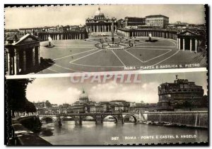 Italy Postcard Modern Roma Piazza S Pietro e Basilica