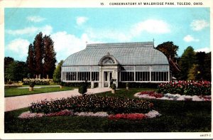 Ohio Toledo Walbridge Park Conservatory 1952 Curteich