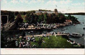 Prospect House Port Sandfield Lake Rosseau Ontario Muskoka Hanna Co Postcard H22