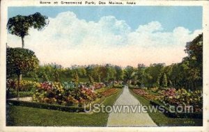 Scene at Greenwood Park - Des Moines, Iowa IA