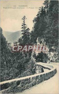 Postcard Old Route Dauphine Grande Chartreuse A Tunnel