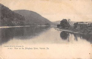 Warren Pennsylvania Allegheny River Scenic View Vintage Postcard AA46865