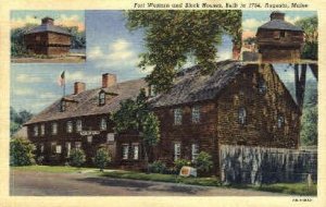 Fort Western & Block Houses in Augusta, Maine