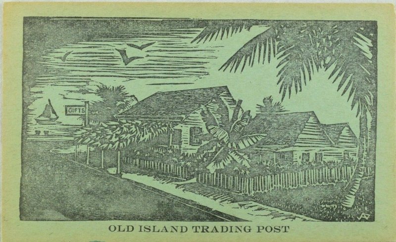 C. 1910 Old Island Trading Post Vintage Postcard #2 F29