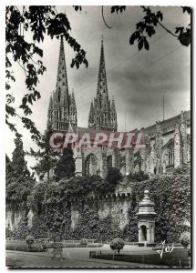 Postcard Modern Britain in Quimper The Arrows of the Cathedral and arenas