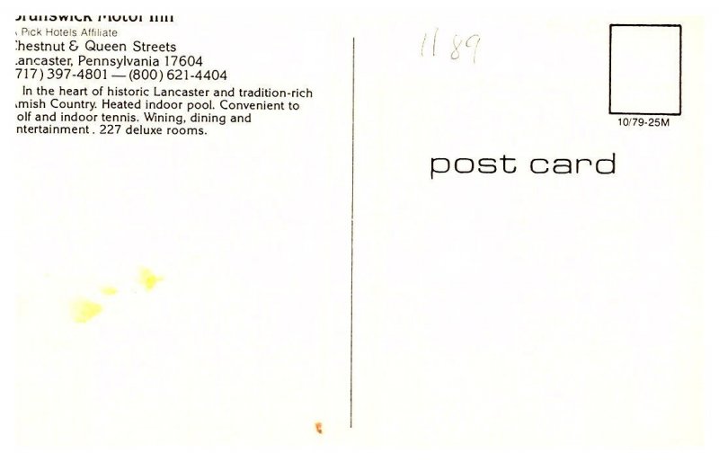 Pennsylvania  Lancaster , Brunswick Motor Inn