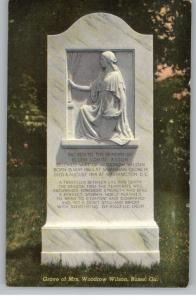 Linen Postcard~Mrs Woodrow Wilson Grave~Rome,Georgia/GA