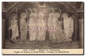 Old Postcard Lyon Hospital From I & # 39Antiquaille Crypt From Caveau De Sain...