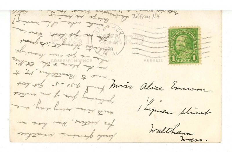 NH - Jaffrey. Adele's House?     RPPC