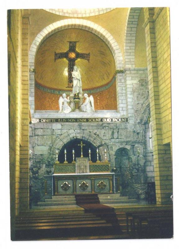 Jerusalem Jordan Ecce Homo Basilica Interior Altar 1960s 4X6