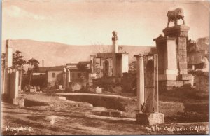 Greece The Kerameikos Athens Vintage Postcard C154