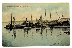 CT - New London. T. A. Scott Wharf