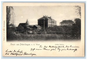 c1905 Gruss Aus Petershagen Germany, Konigl Seminar Unposted Postcard 