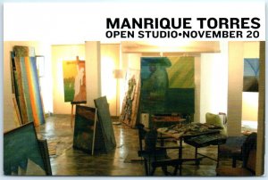 Postcard - Manrique Torres, Open Studio, November 20, Venice - Los Angeles, CA