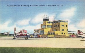 Kanawha Airport Charleston WV Administration Building Postcard