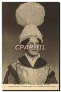 Old Postcard Bayeux in Normandy Folklore Costume Cap