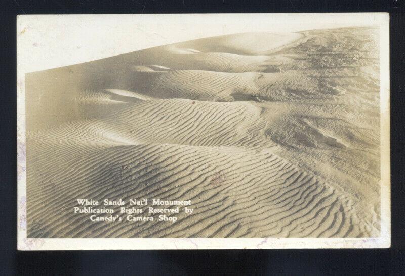 RPPC WHITE SANDS NATIONAL MONUMENT NEW MEXICO REAL PHOTO POSTCARD NM