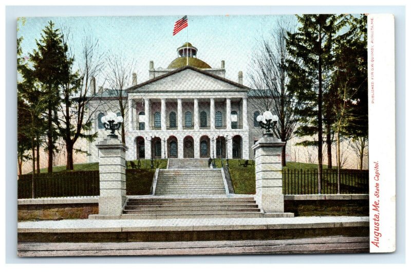 Postcard State Capitol, Augusta ME Maine udb G33