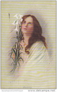Purity Angel With Easter Lily 1910