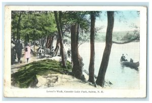 1908 Lover's Walk Canobie Lake Park Salem New Hampshire NH Antique Postcard 