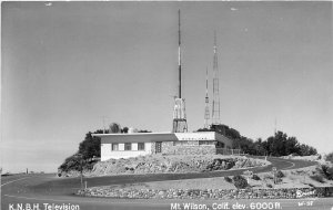 Postcard RPPC 1950sCaliornia Mt. Wilson K.N.B.H. Television Trimmed CA24-856