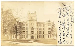 Staten Island NY Curtis High School 1904 RPPC Real Photo Postcard