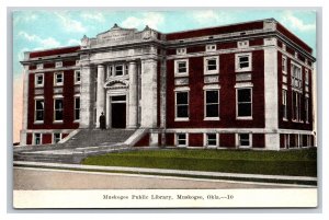 Public Library Building Muskogee Oklahoma OK UNP DB Postcard V14