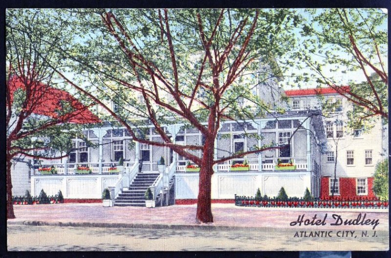 New Jersey ATLANTIC CITY Hotel Dudley 30 South Pennsylvania Avenue pm1947 LINEN