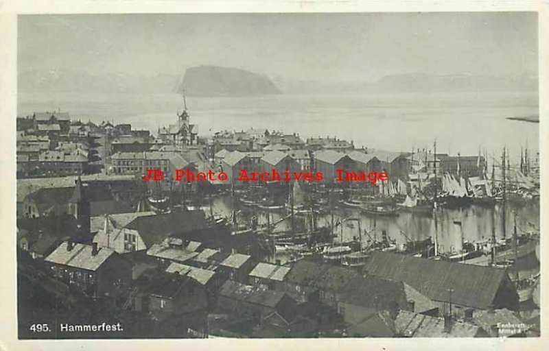 Norway, Hammerfest, RPPC, Panorama View, BDS, Mittet Photo No 495