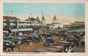 AMUSEMENT PARK Old Orchard Beach ME, OOB, Pier, Casino, Teich American Art 1920s